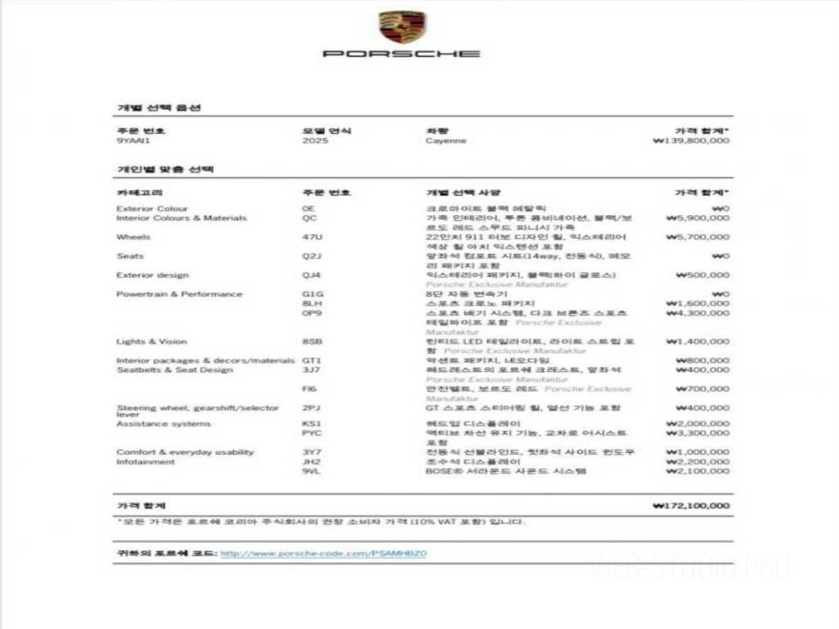 PORSCHE CAYENNE PO536